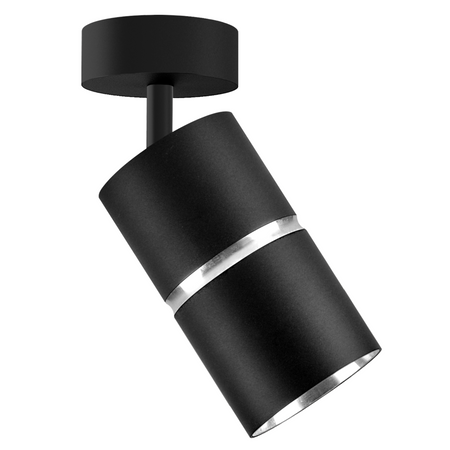 Oprawa Ścienno-Sufitowa Reflektor Punktowy GU10 CzarnaSrebrna BAMBOO Sanico Goldlux