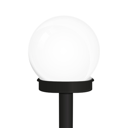 Lampa Ogrodowa LED Solarna Wbijana BIAŁA KULA 10cm