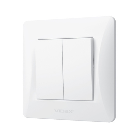 Przełącznik Włącznik Schodowy 2-biegunowy 10A Natynkowy Biały BINERA VIDEX
