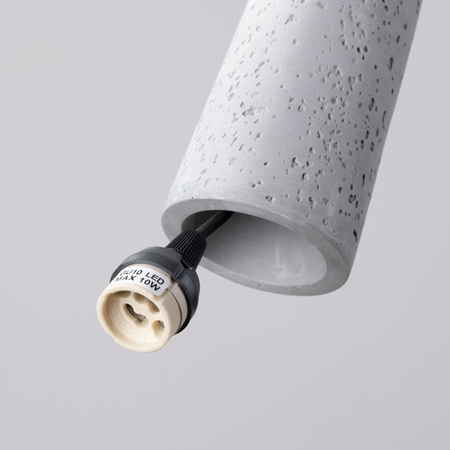 Lampa Sufitowa Wisząca Zwis GU10 Geometryczna Szara Industrialna Electra Sollux