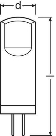 5x Żarówka LED Kapsułka G4 1.8W = 20W 200lm 2700K Ciepła 12V 320° BASE Osram
