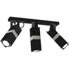 Lampa sufitowa 3x GU10 Spot Czarny + Srebrny VIDAR Milagro Styl nowoczesny