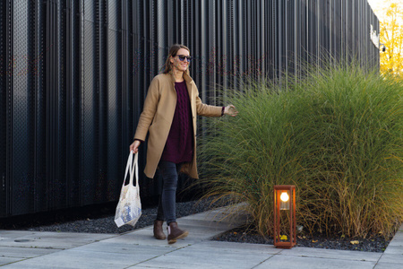 Lampa Ogrodowa Zewnętrzna VIMO E27 IP44 Słupek Czarna Kanlux