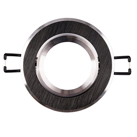 Oprawa Halogenowa Podtynkowa Lampa Sufitowa Okrągła Ruchoma GU10 MR16 Czarna TRIAM LUMILED