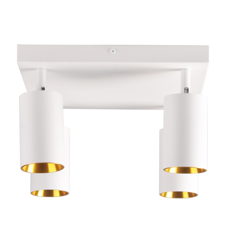 Plafon LED Oprawa Lampa Ścienno-Sufitowa 4 x GU10 MARIBEL Biały GOLDLUX (Polux)