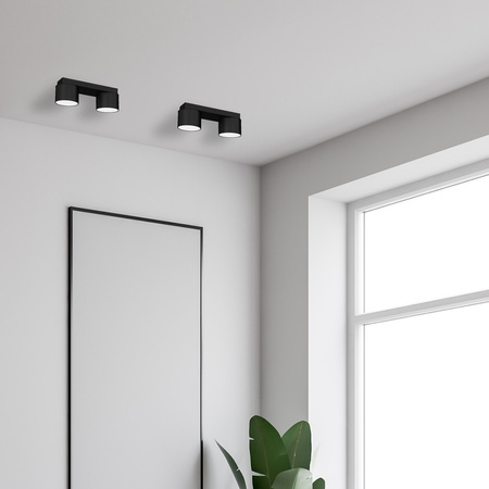 Lampa Sufitowa DIXIE Czarna 2xGX53 Milagro