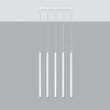 Lampa Sufitowa Wisząca Tuba 5x G9 Zwis Tubularna Biała Nowoczesna Pastelo Sollux