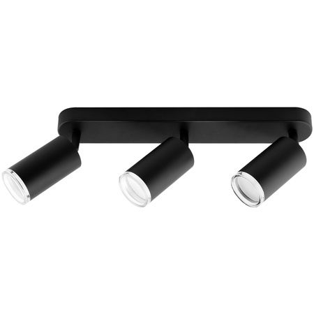 Lampa Sufitowa Reflektor LED Spot 3x GU10 IP44 ADERO Czarna Lumiled