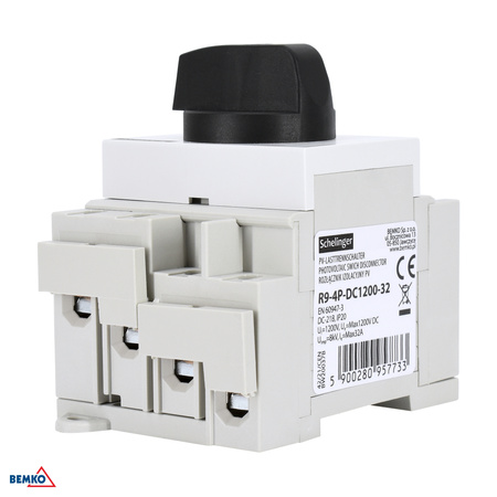 Rozłącznik Izolacyjny Główny PV 4-Poloey 1200V IP20 32A Schelinger