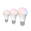 3x Żarówka LED E27 A60 8W = 60W 806lm 2200-6500K CCT + RGB SMART Inteligentna Bluetooth ZigBee White and Color Ambiance Philips HUE Essential