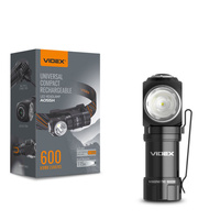 Latarka Reczna Czołowa Akumulatorowa LED 10W 600lm 4 Tryby Pracy USB-C Wodoszczelna IP68 Videx