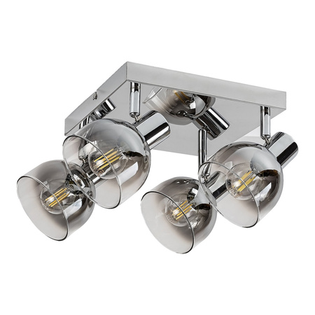 Lampa Sufitowa Punktowa Reflektor Spot E14 Chrom Nowoczesny Tarien Rabalux