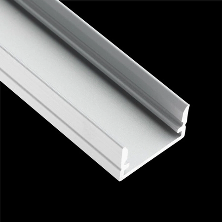 Profil Aluminiowy Anodowany do taśm LED KM35 Srebrny Natynkowy Nawierzchniowy 2m