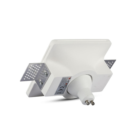 Oprawa Sufitowa Podtynkowa Oczko GU10 Kwadratowa Biała VT-714 V-TAC