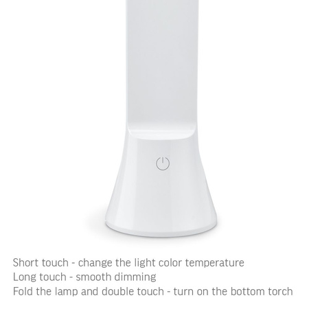 Lampka Biurkowa LED 5W 100lm 5500K Zimna Biała Ściemnialna BERLIN Videx