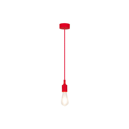 Lampa Wisząca Sufitowa Zwis E27 Czerwony Industrialny Roxy Rabalux