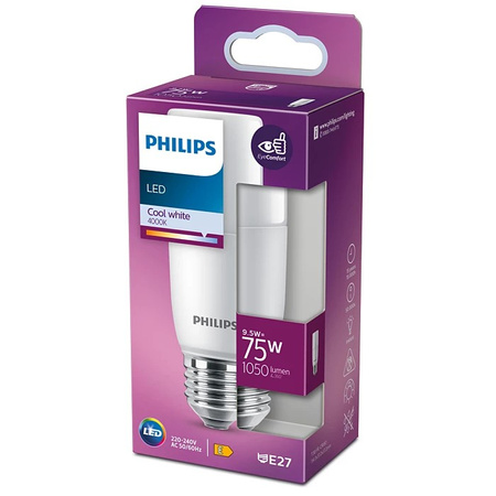 Żarówka LED E27 Stick 9.5W = 75W 1050lm 4000K Neutralna 240° PHILIPS