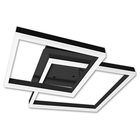 Lampa Sufitowa Żyrandol LED 70W CCT GALAXIS HERKULES Czarny + Pilot Sterujący