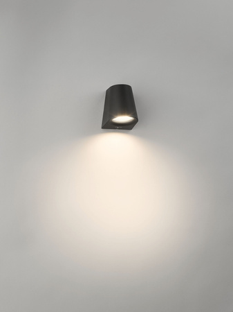Kinkiet Ogrodowy Lampa Elewacyjna Zewnętrzna LED 3W 270lm 2700K IP44 Czarna Virga Philips