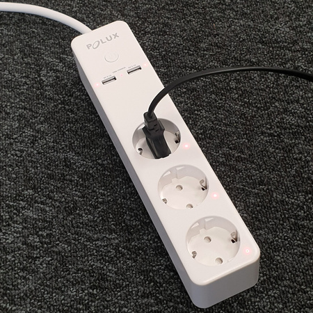 Listwa Zasilająca z włącznikiem 3x 230V 2x USB Tuya SMART