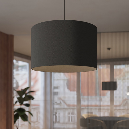 Lampa Sufitowa Wisząca Zwis E27 Żyrandol Owalna Czarna Minimalistyczna Nova Sollux