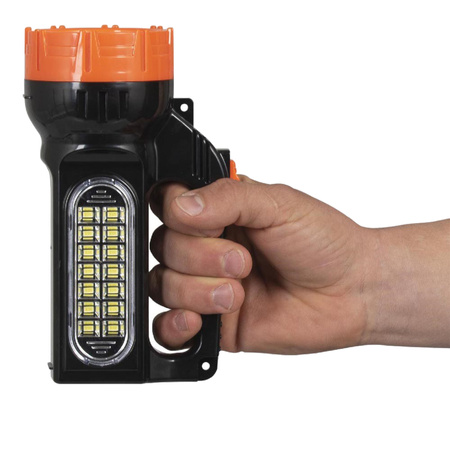 Latarka Szperacz Akumulatorowa Warsztatowa Solarna LED 1,5W 150LM przód / 2,1W 500LM boczne LB0169 LIBOX