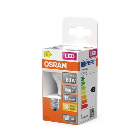 Żarówka LED P45 Kulka E27 5.5W = 60W 806lm 2700K Ciepła 300° Retrofit Filament CLASSIC Osram