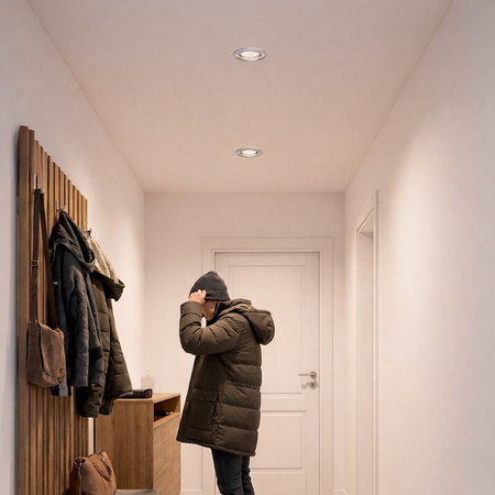 Oprawa Halogenowa Podtynkowa Okrągła Satyna GU10 MR16 ARDALI LUMILED