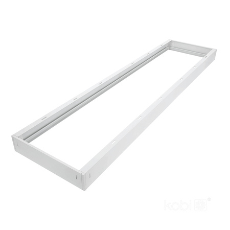 Ramka Natynkowa 63mm do Panelu LED 30x120cm Klik Biała Kobi