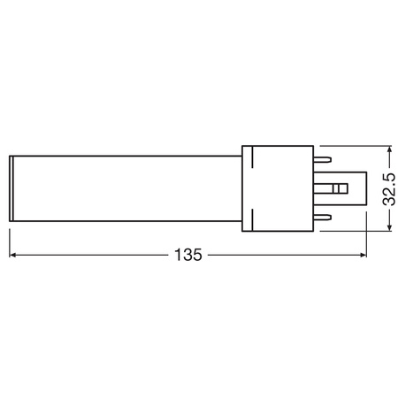 Świetlówka LED Jednostronna G23 3.5W = 7W 360lm 3000K Ciepła 120° DULUX LED S EM & AC Osram