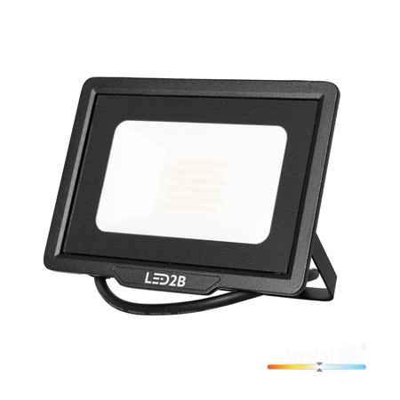 Naświetlacz LED Zewnętrzny Ogrodowy 30W 2550lm 4000K Neutralny 120° IP65 Czarny MH Kobi