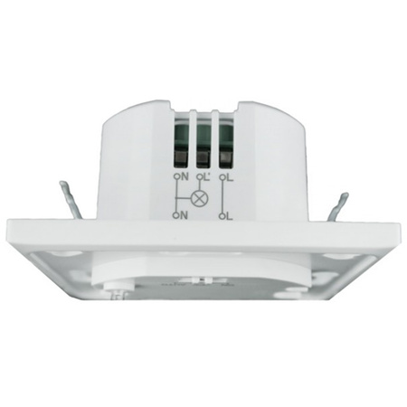 Mikrofalowy Czujnik Ruchu 180° 15m Wewnętrzny do Puszki Biały