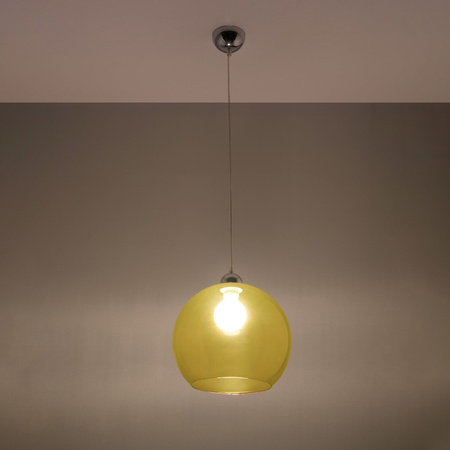 Lampa Sufitowa Wisząca Zwis Kula E27 Okrągła Żółta Minimalistyczna Ball Sollux