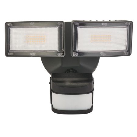 Lampa Ogrodowa Zewnętrzna Elewacyjna KINKIET LED Duo 6556-PIR 36W 3000lm 4000K Neutralna Su-Ma + czujnik ruchu i zmierzchu