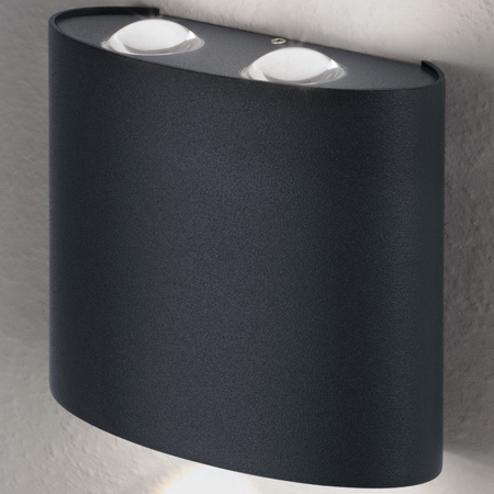 Lampa Ogrodowa Zewnętrzna Kinkiet Elewacyjny LED 10.5W 550lm 3000K IP44 Szary Endura Ledvance