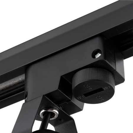 Zestaw Szyna Oświetleniowa Szynoprzewód 2m + 4x Reflektor Szynowy LED Lampa GU10 Czarno - Złota