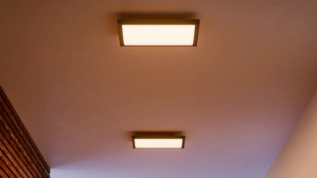 Panel LED Lampa Sufitowa Natynkowa 30x30 cm 19W 1940lm IP20 White Ambiance TW Czarna Inteligentna SMART Zigbee Bluetooth Aurelle Philips HUE