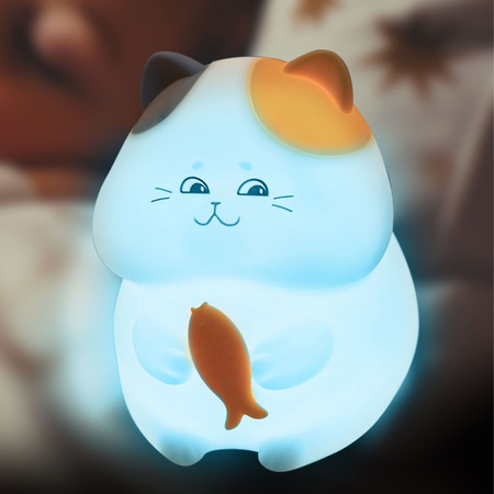 Lampka Dekoracyjna LED Akumulatorowa 1W 59lm 3000K RGBW Biała Ściemnialna Gatto Sanico Goldlux