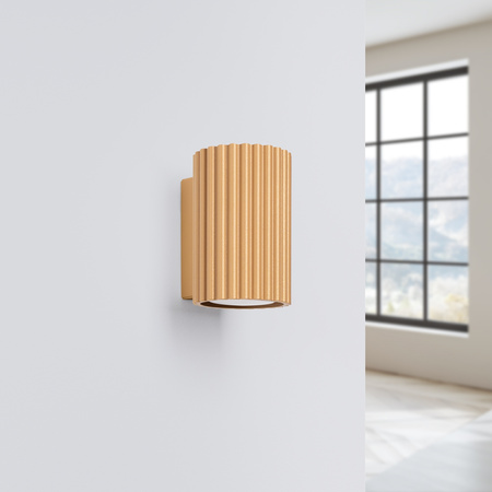 Lampa Ścienna Kinkiet Reflektor Tuba Spot 1x GU10 Złota Karbon Deep Space SL.1650 Sollux