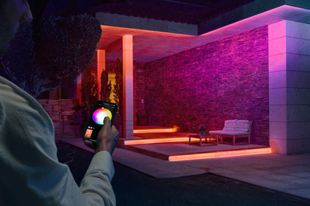 Taśma LED Pasek 5m 30W 3000lm IP67 White and Color Ambiance RGB + TW Biała Inteligentna SMART Zigbee Bluetooth Flux Strip Outdoor Philips HUE