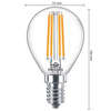 Żarówka LED Kulka E14 P45 6.5W = 60W 806lm 2700K Ciepła Filament PHILIPS