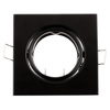 Oprawa HALOGENOWA Podtynkowa Ruchoma Kwadrat PICTOR Czarna Blacha MR16 GU10