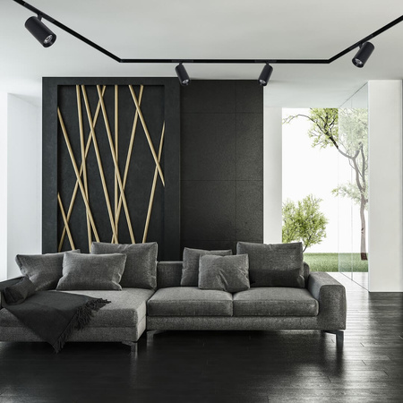 Lampa Szynowa Reflektor LED 10W 4000K do Szyn Magnetycznych MAGNETIC TRACK Milagro Czarna Spot