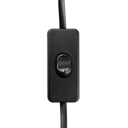 Lampa Stojąca Podłogowa Stołowa LED E27 Czarna z Regulacją Wysokości Kalso Lumiled