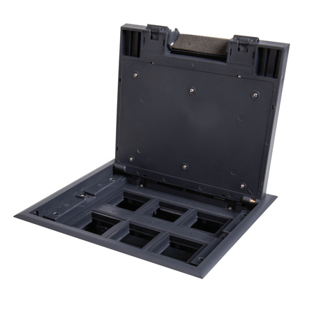 Puszka Podłogowa BIURO+ 22.5x24.5cm INOX KANLUX