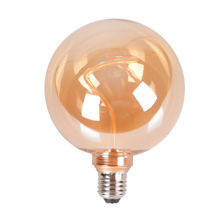 Żarówka LED G125 E27 4W 230lm 1800K Ciepła 320° Bursztynowy Dekoracyjna DECOVINTAGE Sanico Goldlux