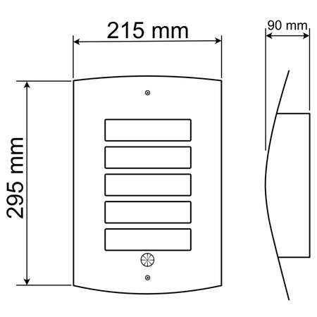Kinkiet Ogrodowy Elewacyjny Lampa Zewnętrzna E27 z Czujnikiem Ruchu i Zmierzchu