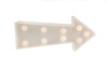 Lampka nocna na baterie Strzałka dekoracyjna Biała 2x AA 1,5V 9x LED MILAGRO EKD3690