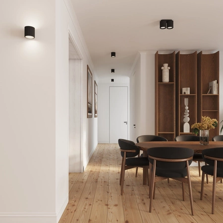 Lampa Ścienna Kinkiet G9 Aluminiowa Czarna Aura Deep Space SL.1786 Sollux