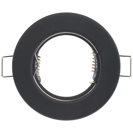 Oprawa HALOGENOWA Podtynkowa Stała Okrągła Grafit Blacha GU10 MR16